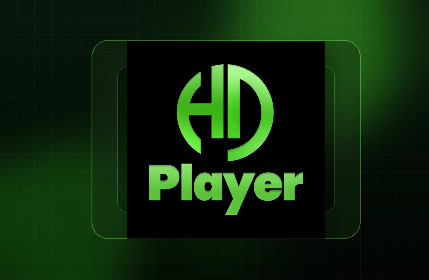HD Player em composição verde tecnológica